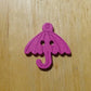 Holzknopf Regenschirm pink